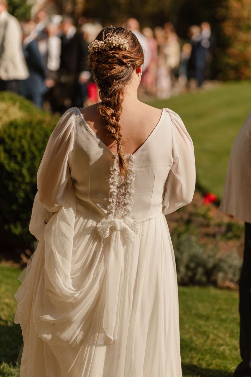 pictures of guests enjoying drinks reception at horsted place hotel