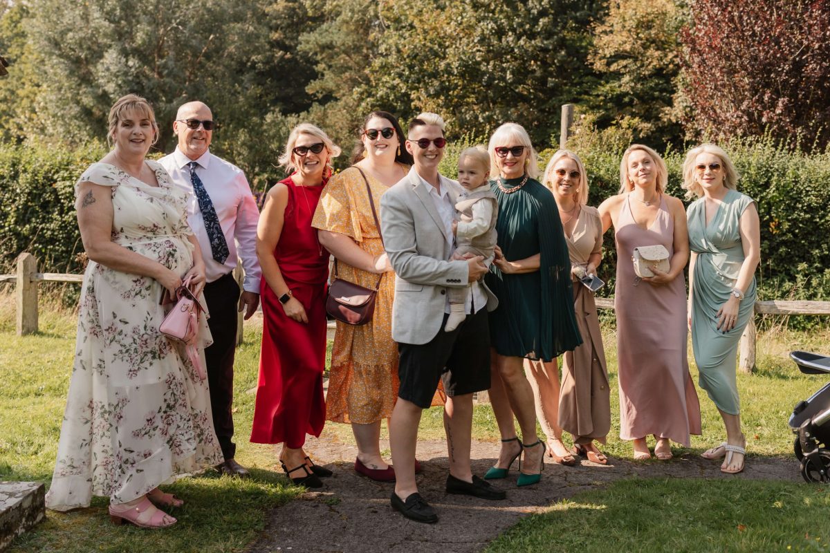 picture of wedding guests