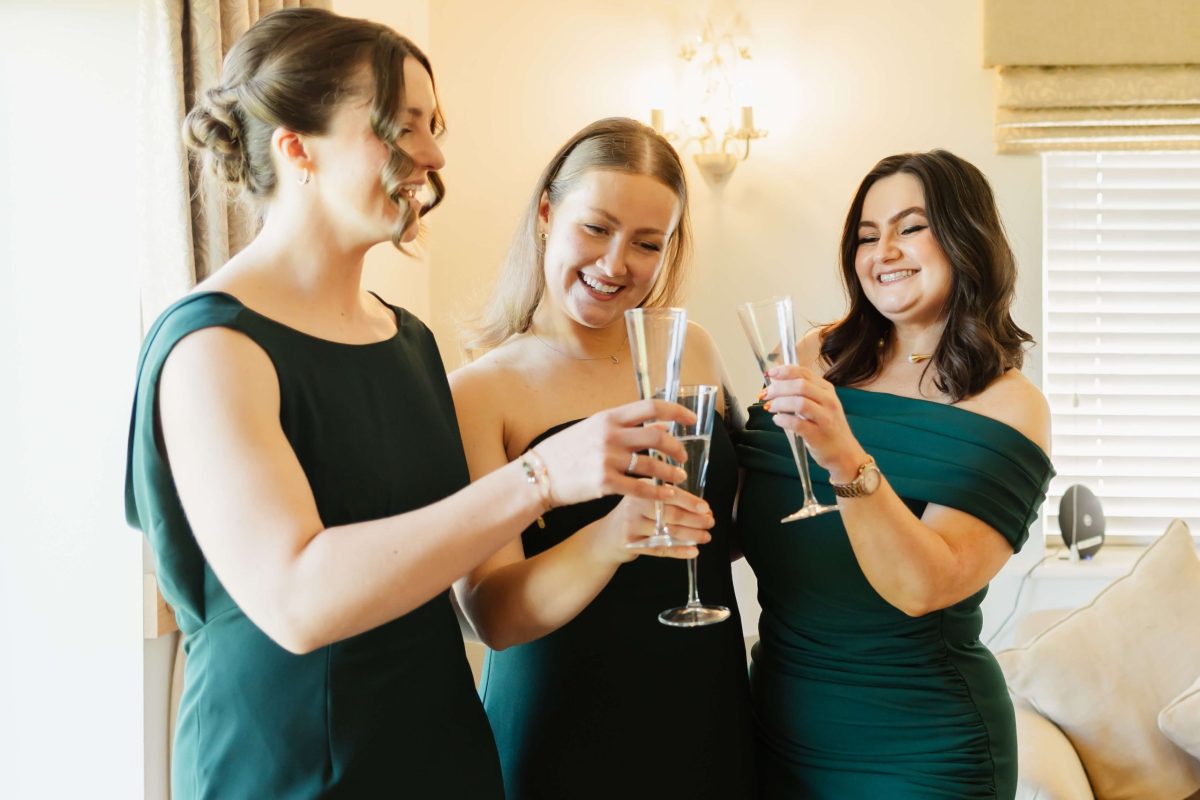 bridal prep at cider mill barn Warwickshire wedding venue