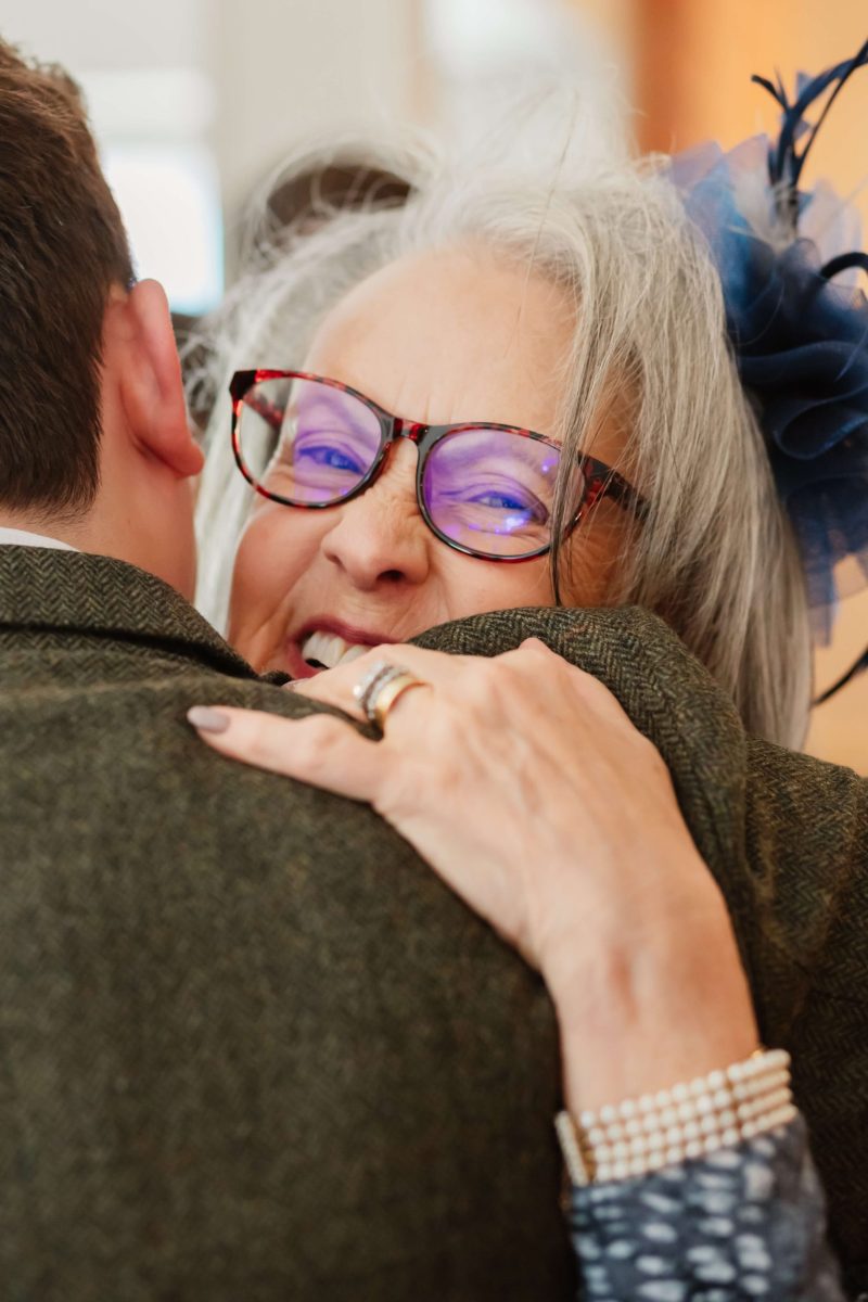 candid photographs of guests at Cider mill barn wedding