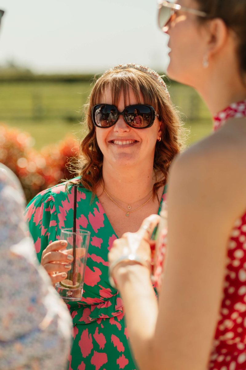 candid photographs of guests at Cider mill barn wedding