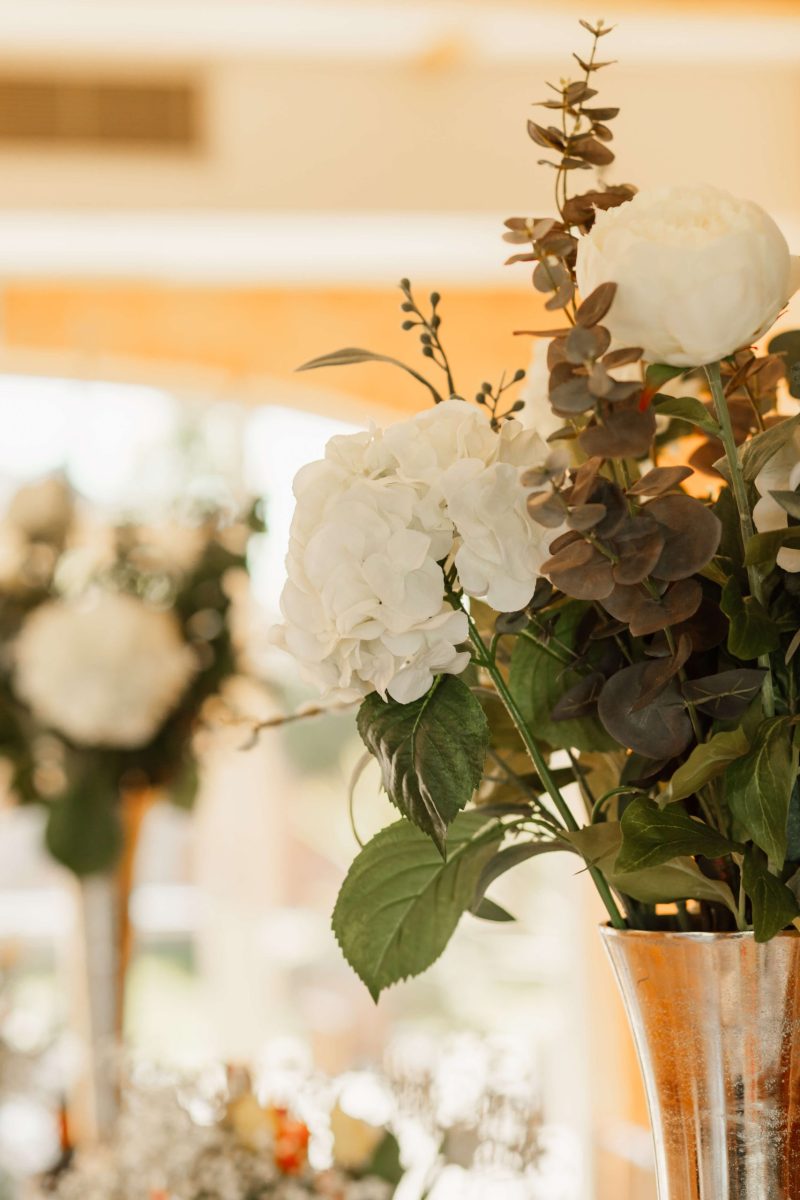 Wedding breakfast at cider mill barn