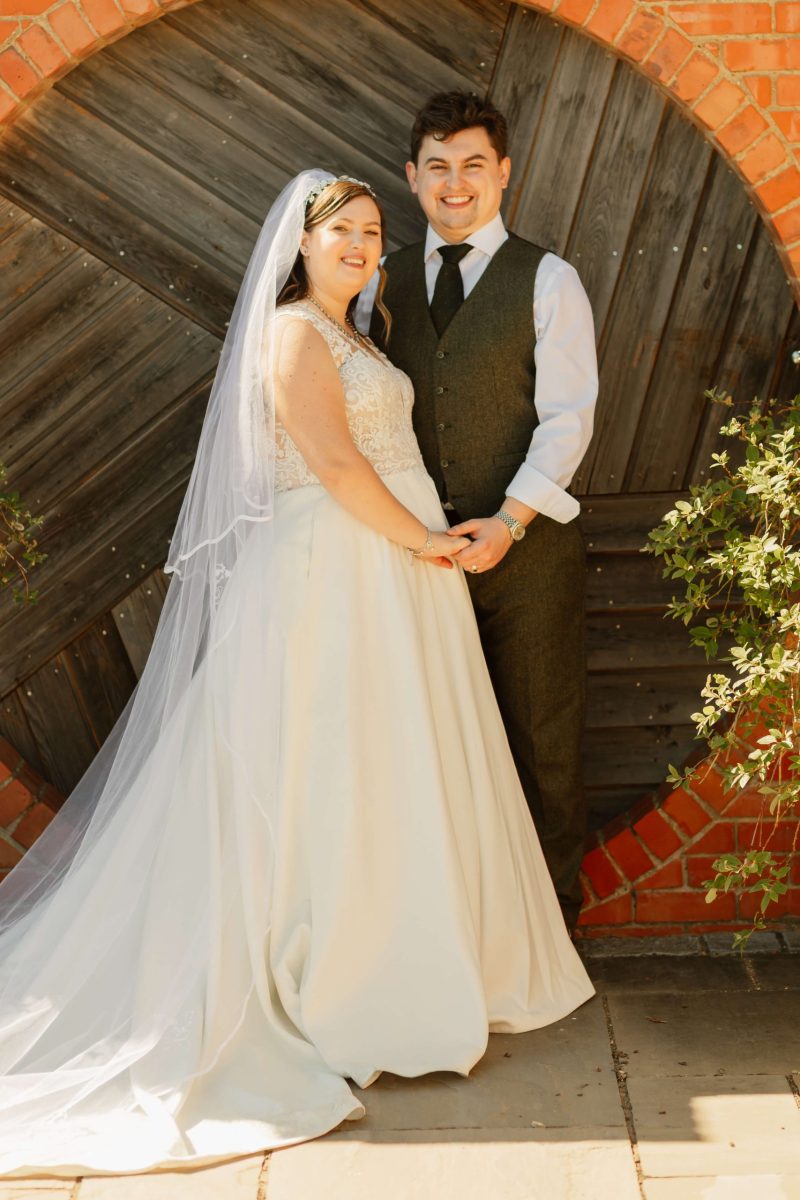 bride and groom couples portraits at cider mill barn wedding venue warwickshire