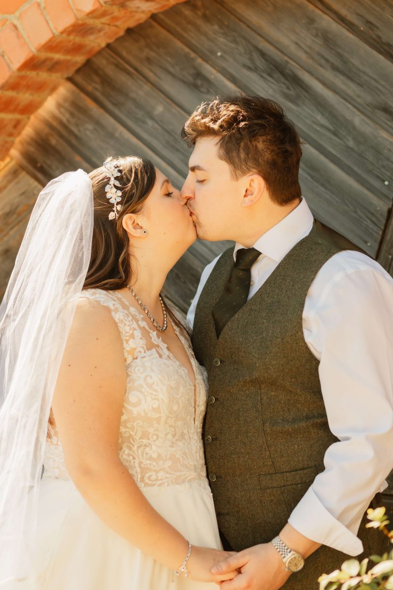 bride and groom couples portraits at cider mill barn wedding venue warwickshire