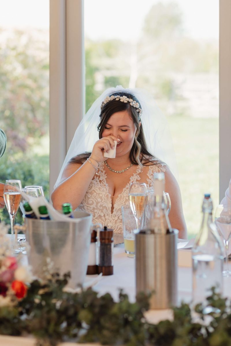 Wedding speeches at cider mill barn wedding venue warwickshire