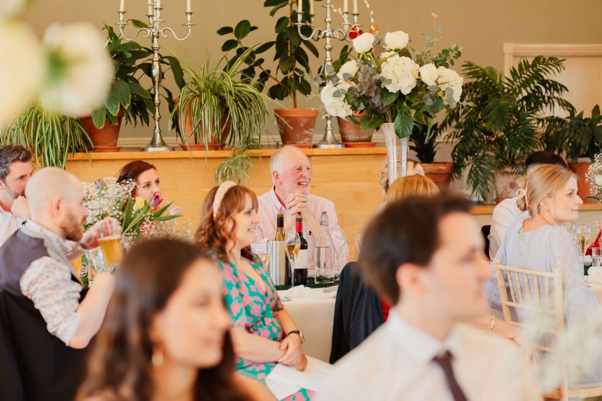 Wedding speeches at cider mill barn wedding venue warwickshire