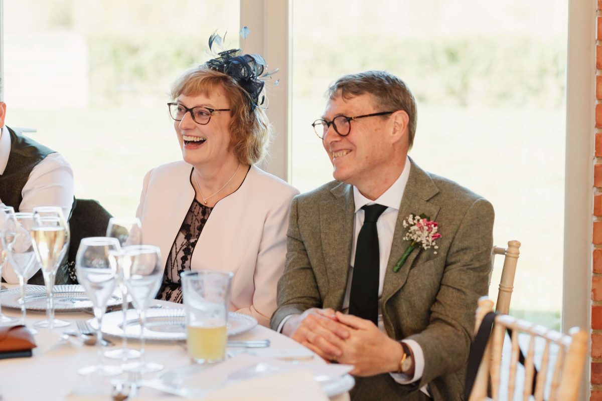 Wedding speeches at cider mill barn wedding venue warwickshire