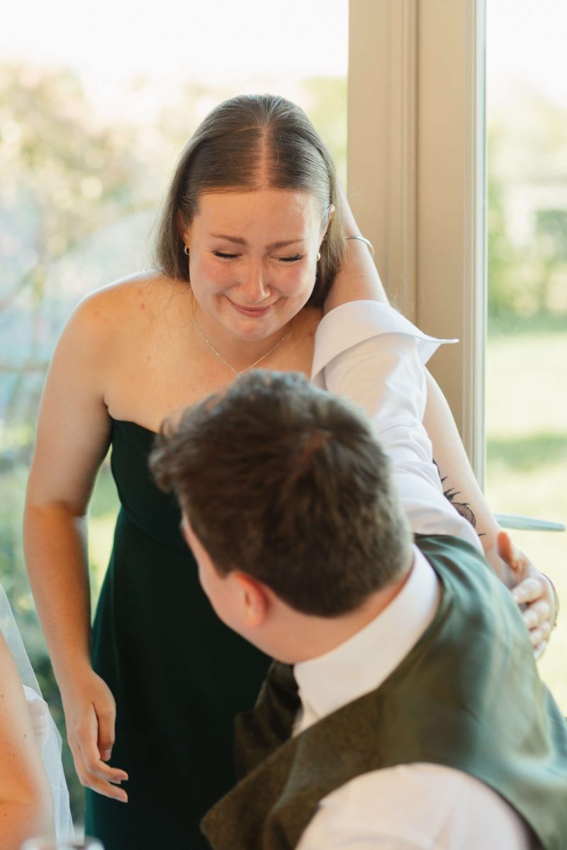 Wedding speeches at cider mill barn wedding venue warwickshire