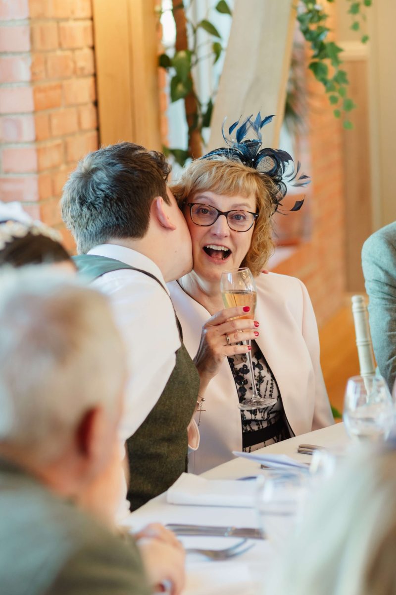 Wedding speeches at cider mill barn wedding venue warwickshire