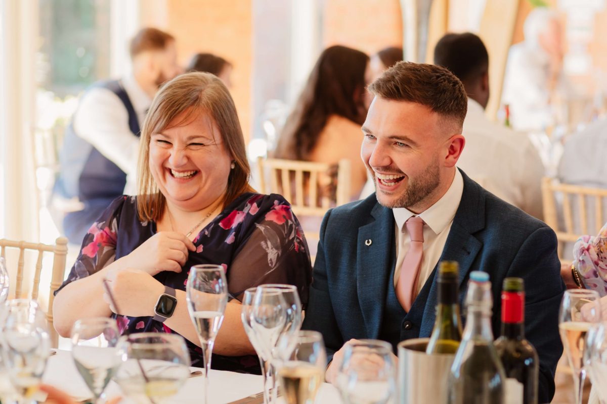 Wedding speeches at cider mill barn wedding venue warwickshire