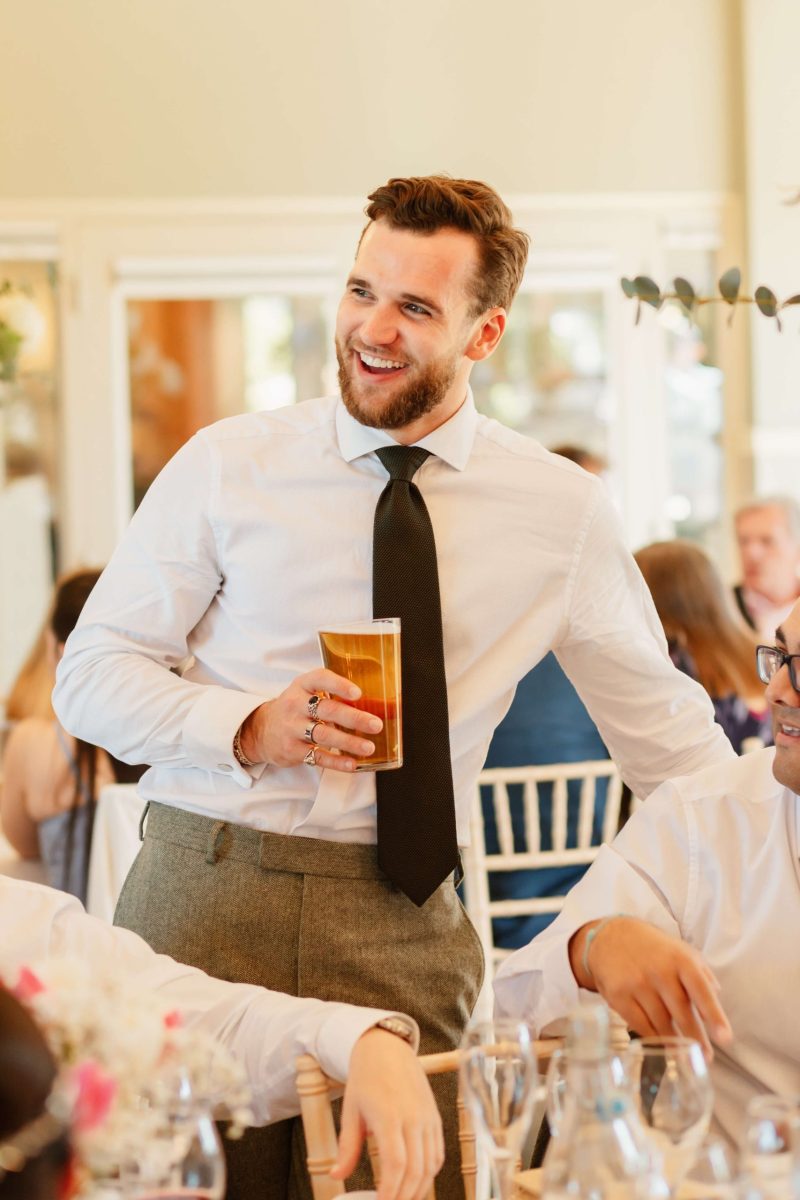 Wedding speeches at cider mill barn wedding venue warwickshire