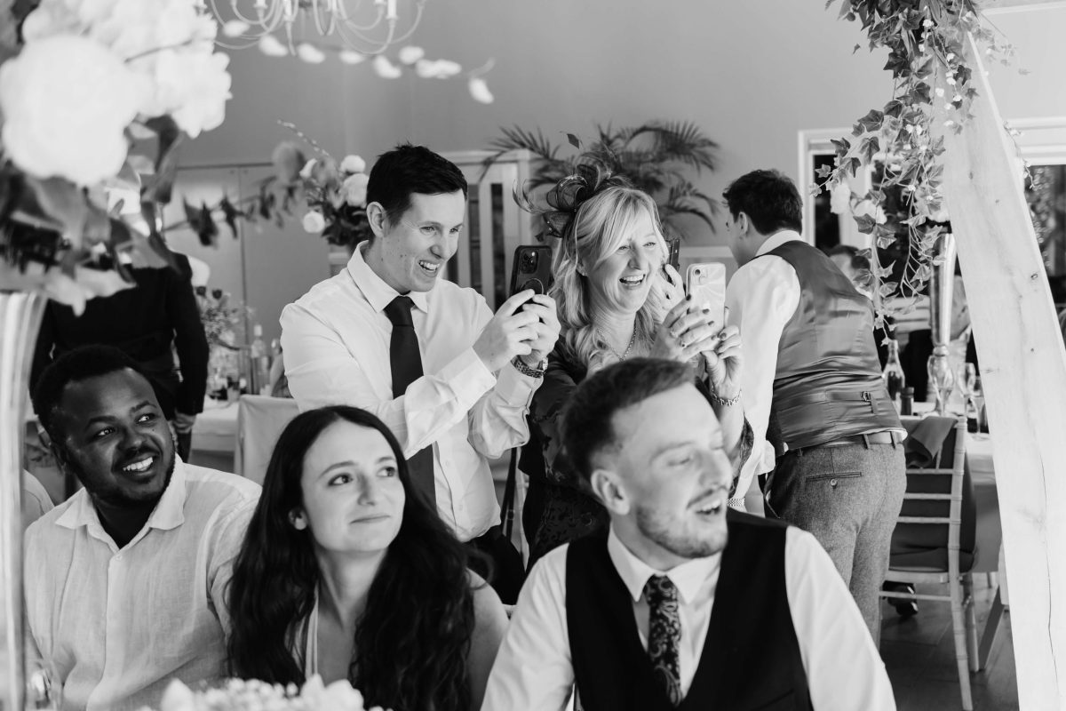 Wedding speeches at cider mill barn wedding venue warwickshire
