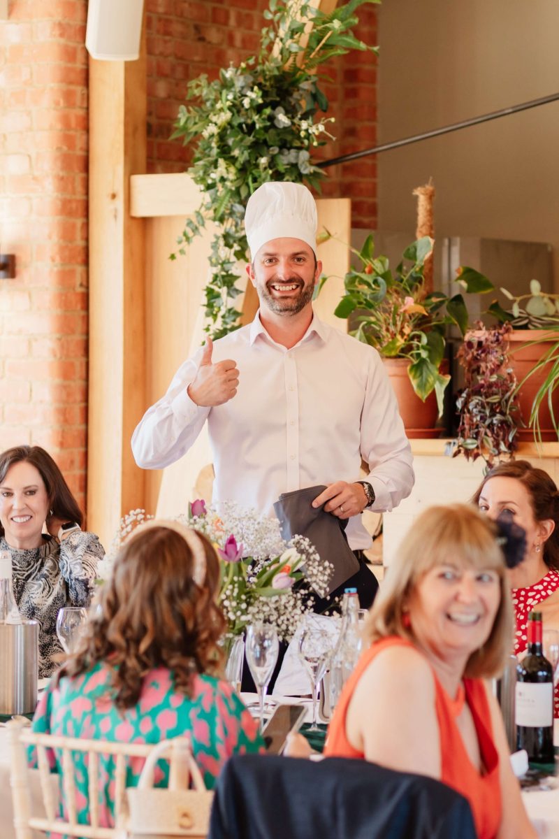 Wedding speeches at cider mill barn wedding venue warwickshire