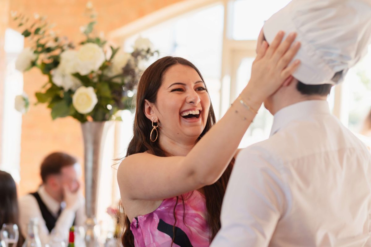 Wedding speeches at cider mill barn wedding venue warwickshire