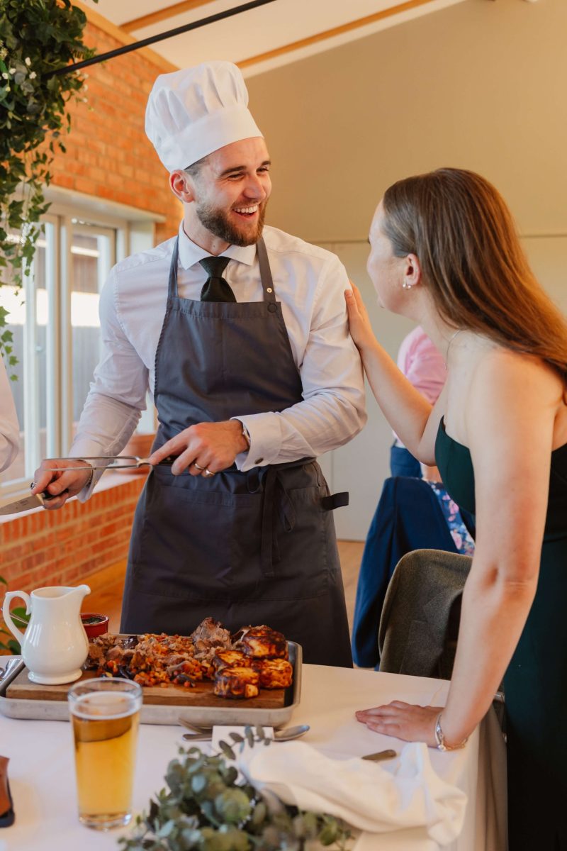 Wedding speeches at cider mill barn wedding venue warwickshire