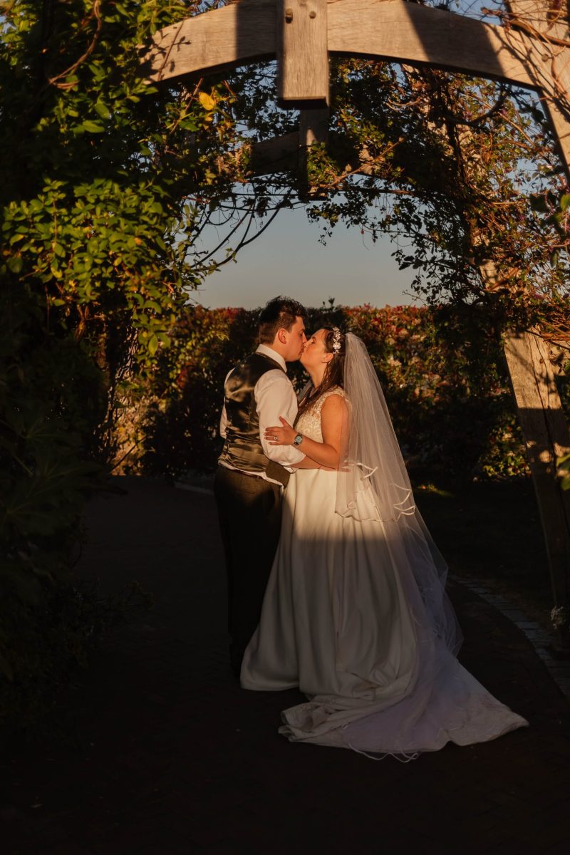 golden hour couples portraits at cider mill barn warwickshire wedding venue