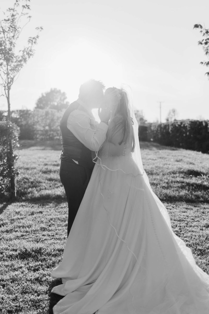 golden hour couples portraits at cider mill barn warwickshire wedding venue