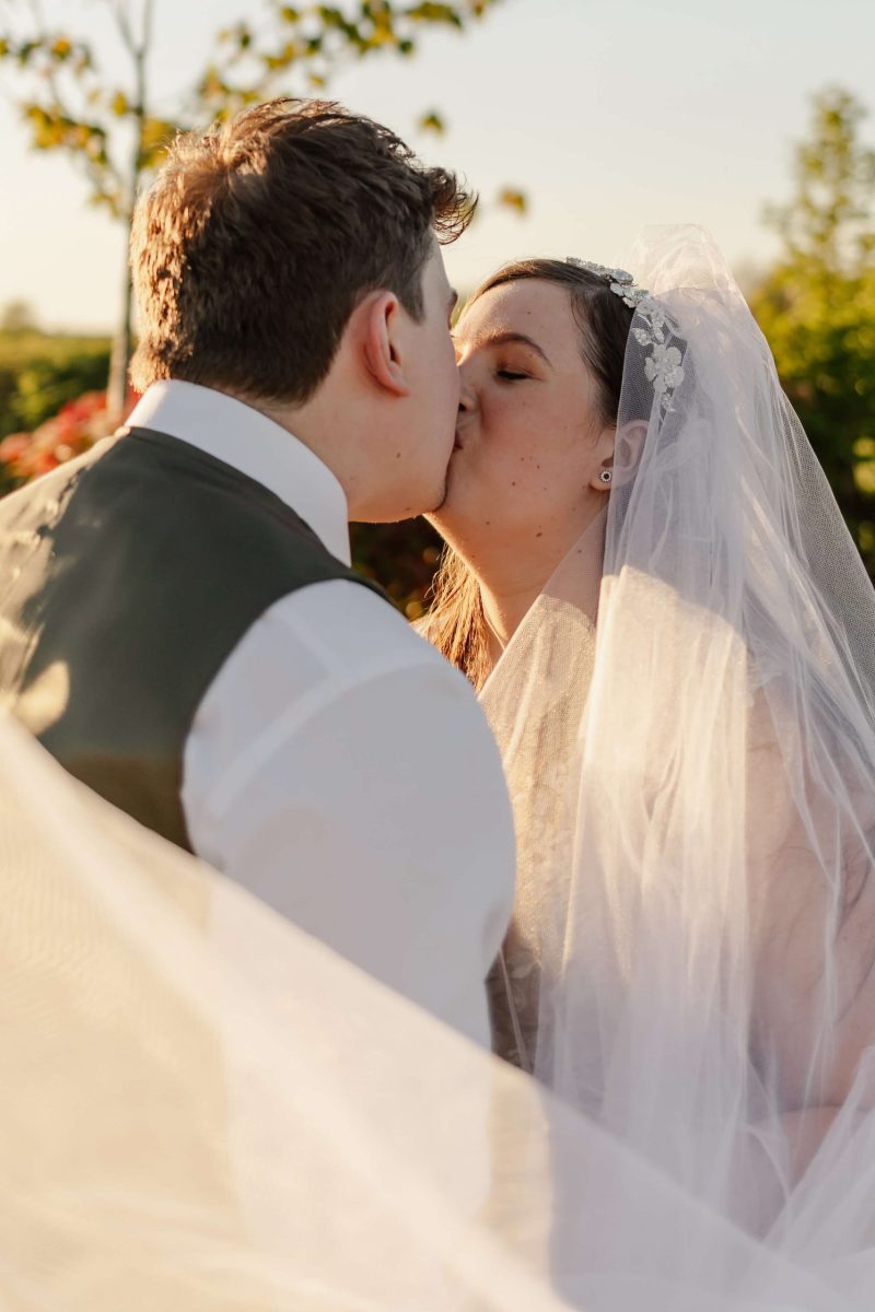 golden hour couples portraits at cider mill barn warwickshire wedding venue