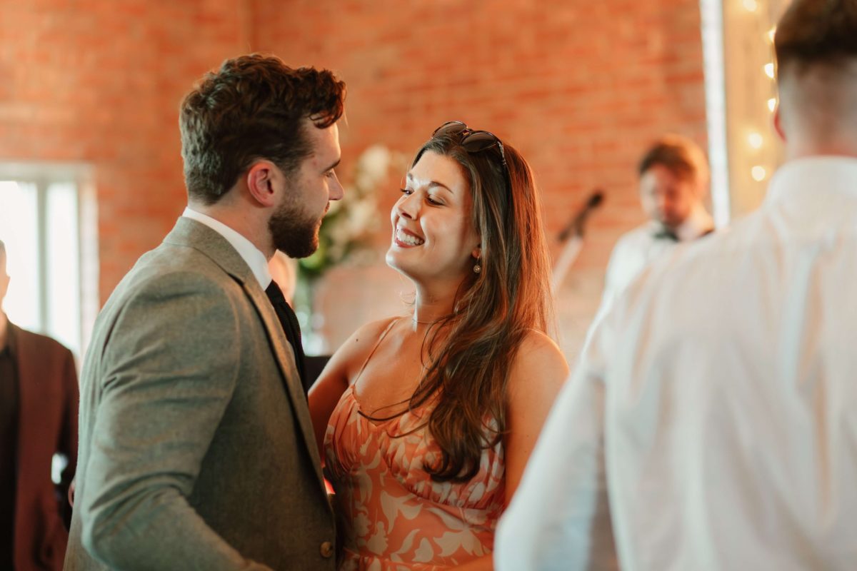 evening wedding reception at cider mill barn