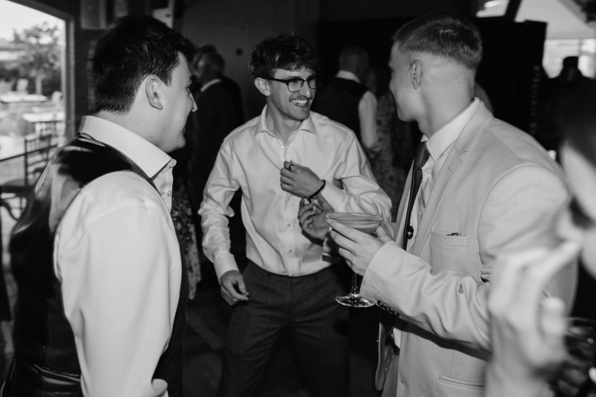 evening wedding reception at cider mill barn