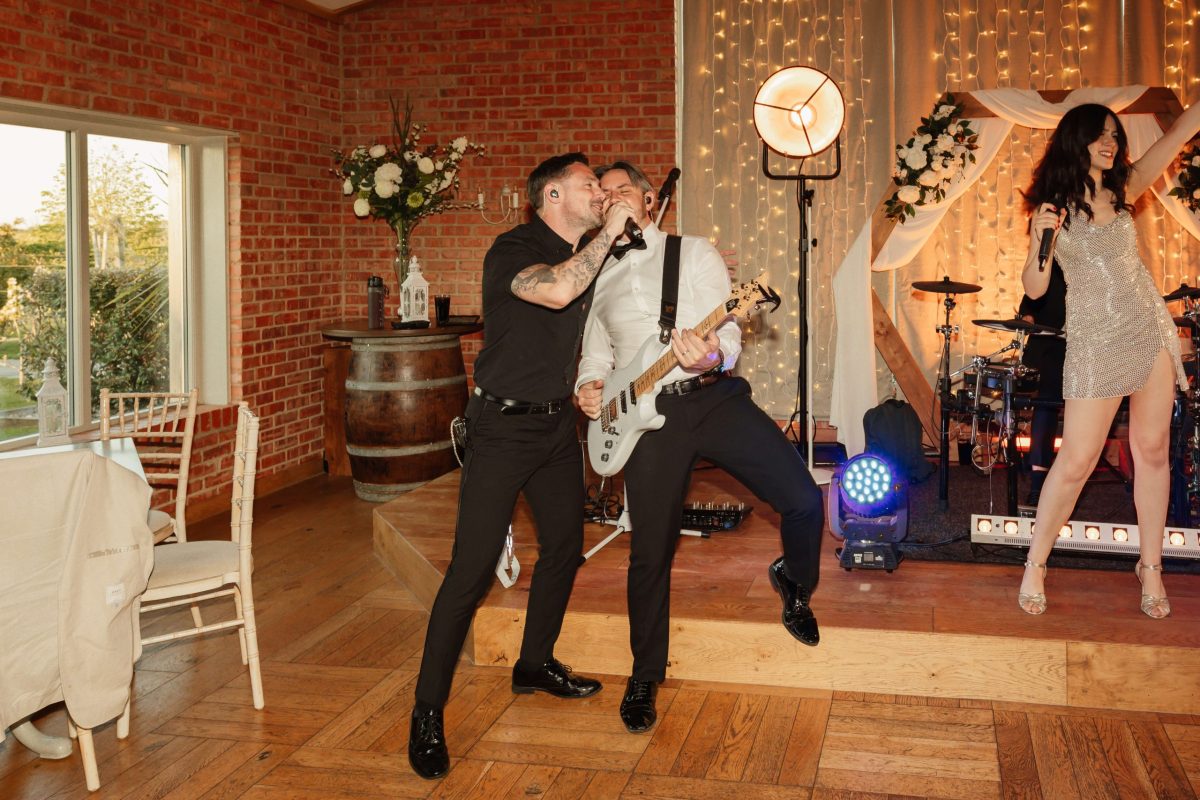evening wedding reception at cider mill barn