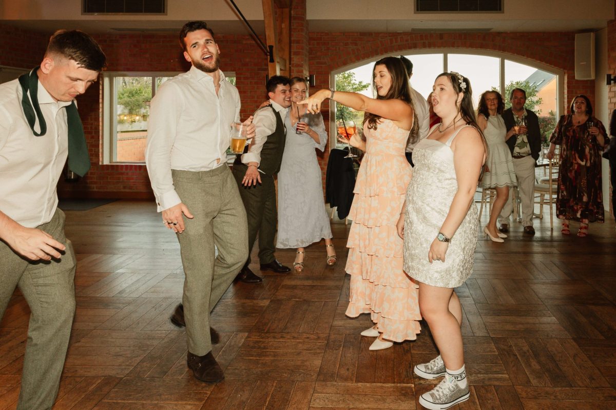 evening wedding reception at cider mill barn